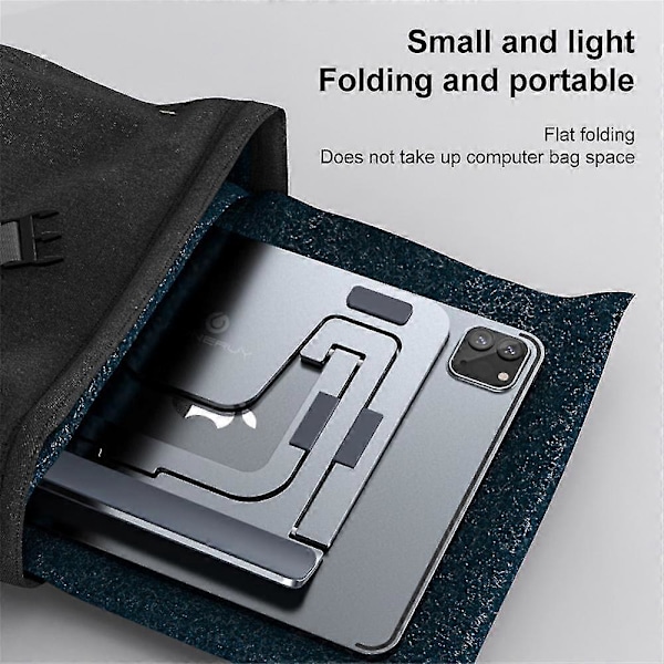 Tablet Dator Laptop Ställ Aluminium Dator Notebook Stöd Ipad Pro Riser 8 Lägen -CNJR