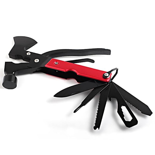 Camping Multitool - Rustfrit Stål Lommeøks, Holdbar Skede, Udendørs Overlevelsesudstyr, Sikker Lås