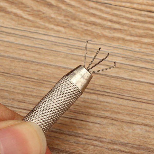 Rustfritt stål Diamond Claw Pick Up Tool Pinsett for smykker steinperler (4 pinner)