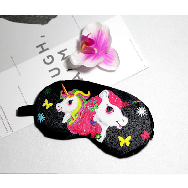 Presentförpackning Unicorn ROSA Mjuk Ögonmask Bomullsögonbindel Rese Relax Sömnmask UK
