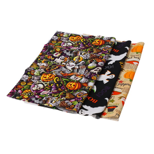 Syduk Mjuk hudvänlig Andas print Quiltduk för DIY Craft Bag Kläder Typ 9
