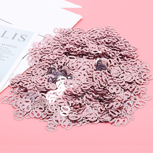 60g syntymäpäiväkoriste konfetti maisema setti lisävaruste PVC koriste konfetti 60