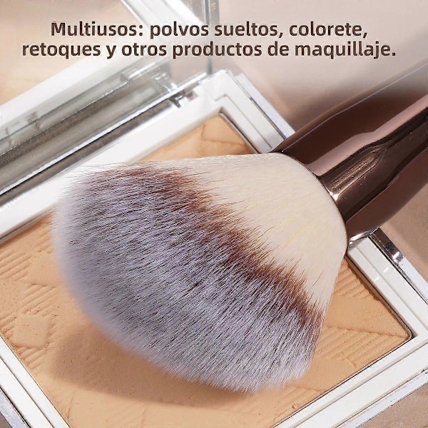 MAANGE Dubbel Konturborste med Täta och Mjuka Hårstrån för Makeup Setting Puder Rouge Ansikts Kosmetiska Verktyg