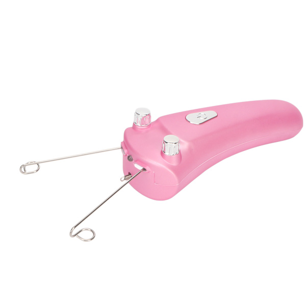 Elektrisk ansigtstrådning Hårfjerning Epilator LED USB Genopladelig Trådløs Automatisk Bomuldstråd Epilator Pink