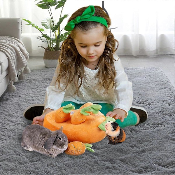 Pupu Piilotuslelu, Uutuus Nuuskumatto Lelu Pupujussille, Pieneläinten Interaktiivinen Virikelelu - CHSZ Porkkana