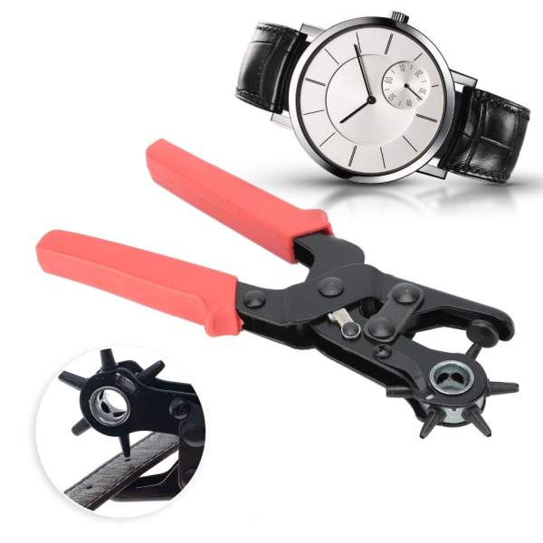 2/2,5/3/3,5/4/4,5 mm watch Läderbälte Hålstansning Tång Krokklämma