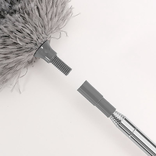 Utvidbar Mikrofiber Fjærstøvbørste - 100\" Teleskopstang, Bøybar Hode, Rippebestandig Deksel, Vaskbar