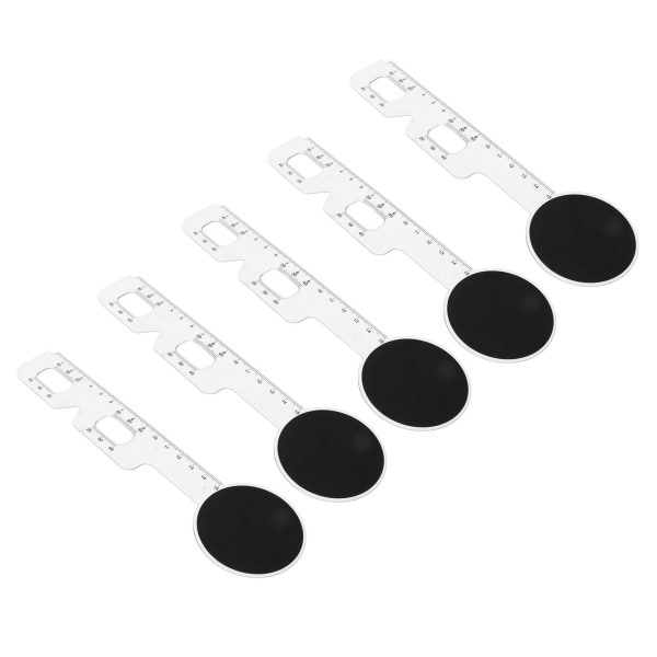 5 stk PD-linjal Pupillavstandsmåler Pupillometer PD-målelinjal i plast for øye