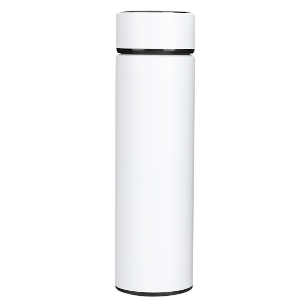 500 ml LED intelligent temperaturdisplay isoleret vandflaske termisk vakuumkop hvid