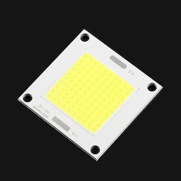 12-14V 50W COB LED Integrert Chip Lyspanel Pære Lampe for DIY Projektor Flomlys (hvit)