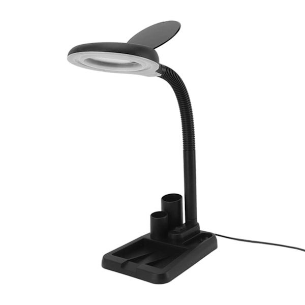 LED-förstoringsglas med ljus 9 nivåer ljusstyrka justerbar 3 färgtemperaturer gåshals dimbar belyst förstoringsglas