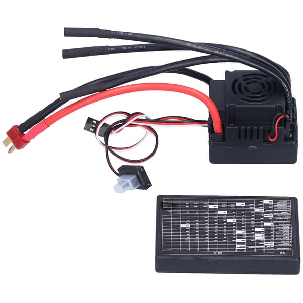 Borstlös 80A elektronisk hastighetsregulator med programkort för 1/10 fjärrstyrd bil
