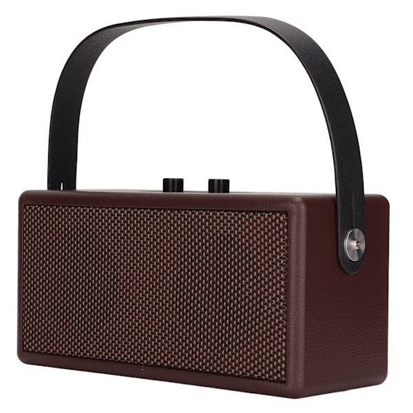 Bluetooth-högtalare, bärbar retro trådlös Bluetooth-högtalare för hem, resor, utomhus, brun