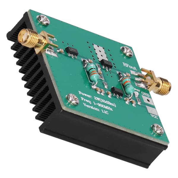 12VDC RF Power Bredbåndsforstærker Forstærkningsmodul 1-930MHz Arbejdsfrekvens 2.0W