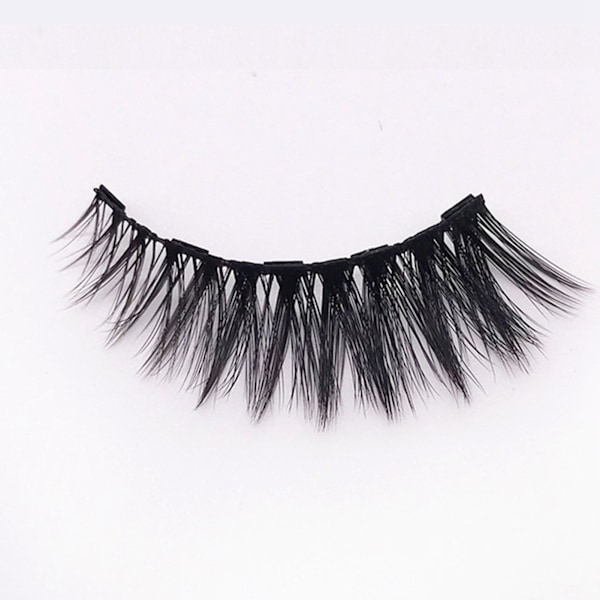 20 stk magnetiske 3D falske øyevipper gjenbrukbare fluffy magnetiske kunstige øyevipper eyeliner for sminke svart