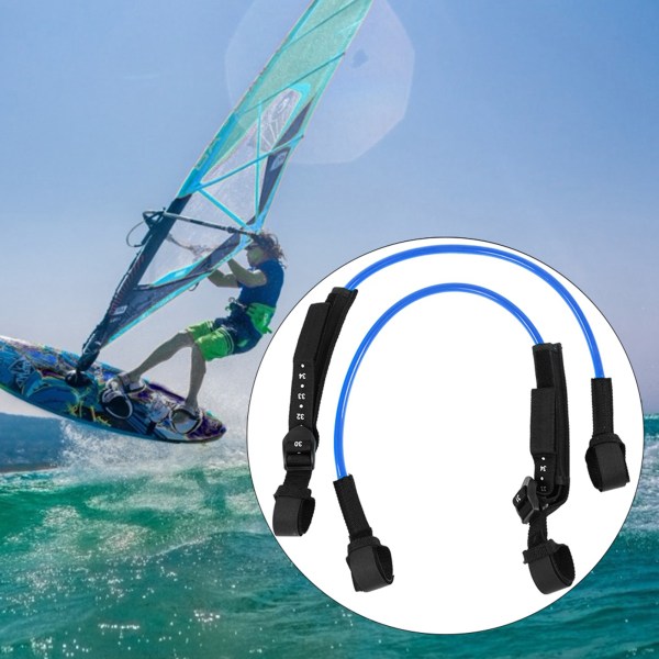 2 STK 28-34 tommer sort Justerbar Sikkerhed Windsurf Sele Snor Surfboard Surfing Blå