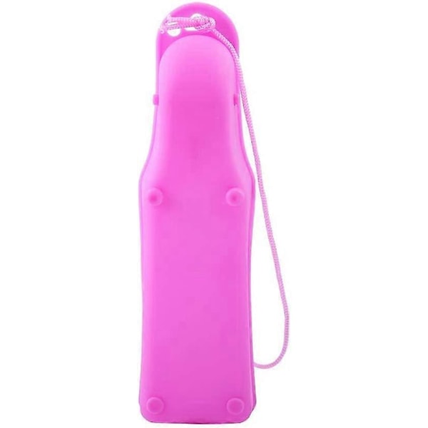 250ml/500ml juomapullo kannettavalla muovisella vesiastian pullolla koiralle, pennulle, kissalle, matkajuomapullo (Pinkki 250ml)