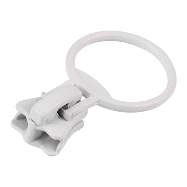 20 st Metalllegering dragkedja Sliders Storlek #5 Circle Ring Fästelement Reparation Kit (Vit)