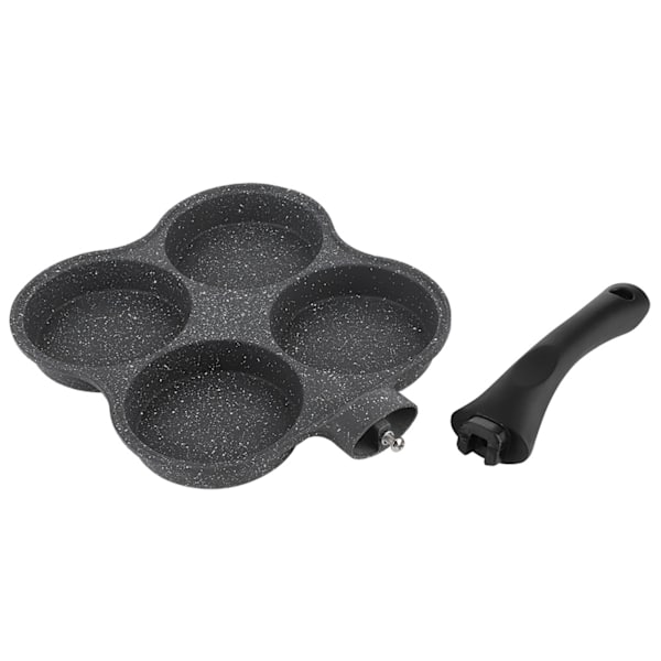 NonStick Aluminium 4-huls pandekage omelet æg pande stegegryde morgenmad maker køkkenredskab