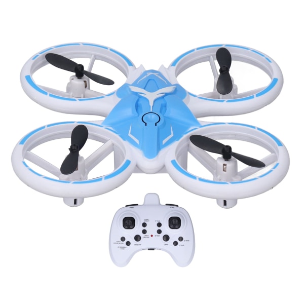 Drone lapsille aloittelijoille 2.4G 6 Axes LED Roll Over One Key Take Off RC Helikopteri Nelikopteri Headless Mode Blue