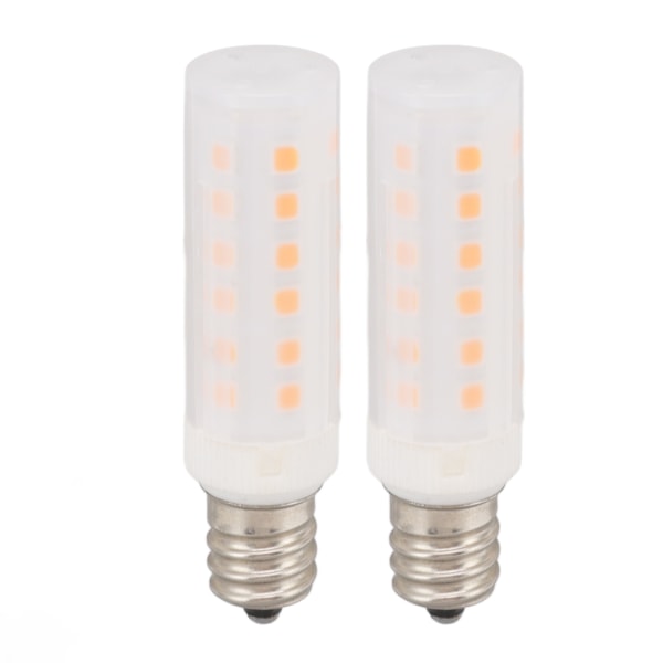 2 Pcs E12 LED Corn Bulbs 2W 120V LED Light Bulbs 36LEDs Warm Yellow Light with Imitation Flame