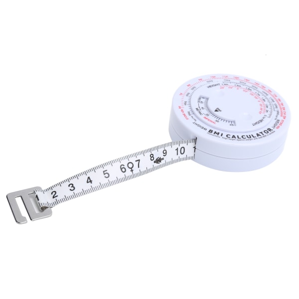 150 cm BMI Body Mass Index Målebånd Kroppsfett Caliper Vekttapskalkulator