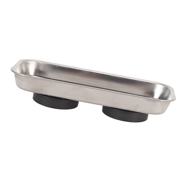 Magnetisk stiftskål i rustfritt stål, sterk magnet, bærbar stabil magnetisk nåleholder for å sy håndarbeid rektangulært (5,1 x 2,6 x 1,2 tommer)