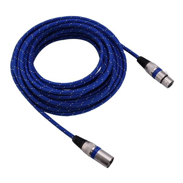 XLR Hann til Hunn Plugg Balansert 3-pinners Mikrofon MIC Lydkabel 10 meter