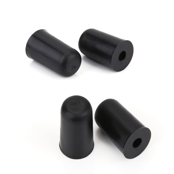 4st svart gummispets för cello Endpin NOn Slip Cap Instrumentskydd