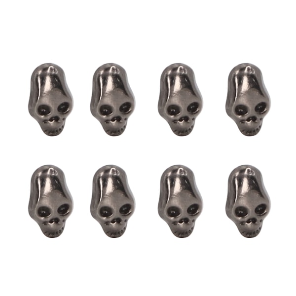 150 sett Skull Rivets Punk Style DIY Ghost Head Rivets Lærhåndverk Dekorasjon for Sko Klær Vesker Sølv Svart