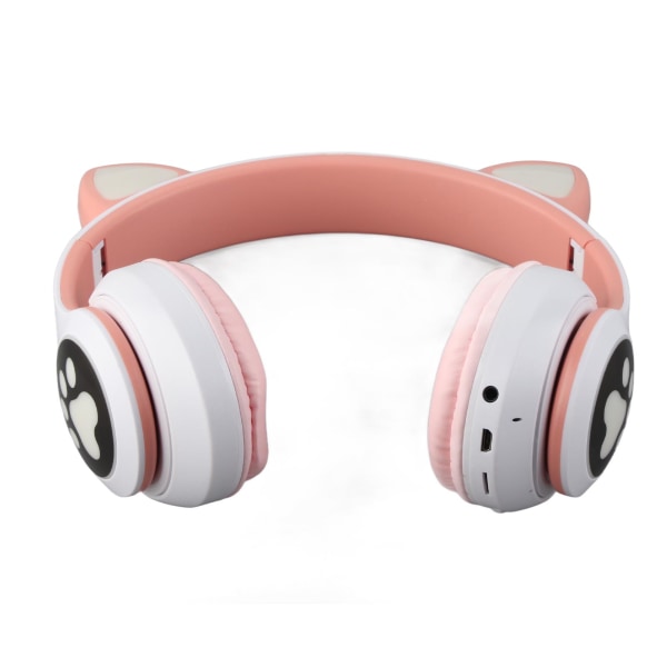 RGB Cat Ear-hörlurar Söt multifunktions HiFi Stereoljud Tung bas Trådlöst Bluetooth 5.0-headset för spelmusik