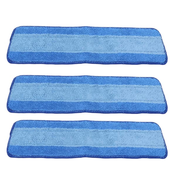 3 STK Våd Tør Dobbelt Anvendelse Moppeklude Refills Genanvendelig Mikrofiber Moppepude til Bona Moppe Gulvrengøring