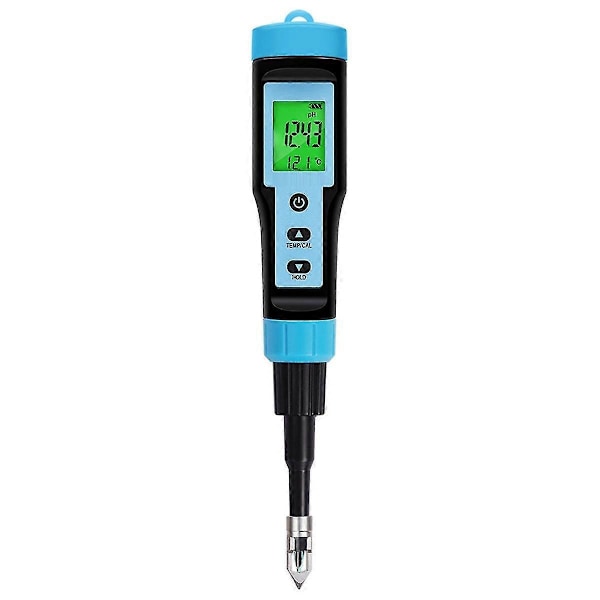 Livsmedels PH-mätare 0.00-14.00PH Hög Noggrannhet Temp PH-testare Sensor Syraanalysator kompatibel Köttkonservering Ch