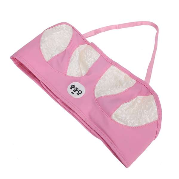 Elektrisk brystmassasjemaskin Brystforstørrelse Vibrasjons-BH-massasjeapparat RosaHvit (Ladetype)