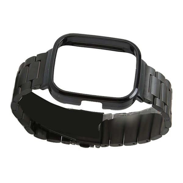 Watch Case Band 2 i 1 Justerat watch i rostfritt stål för Redmi Watch 3 Black