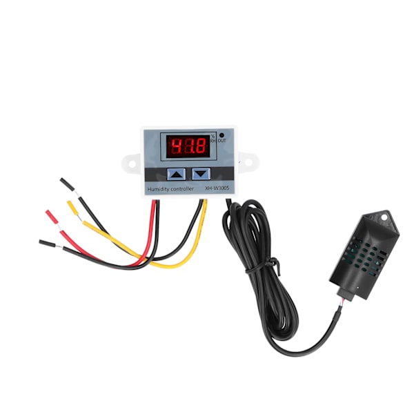Digital fuktighetskontrollmodul LED hygrometersensor kontrollbryter 0~99% RH XHW3005 24V