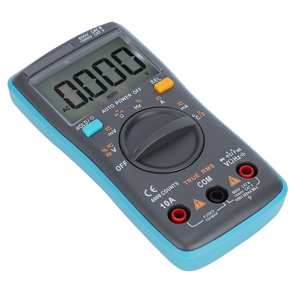 Automatisk räckvidd True RMS digital multimeter AC/DC spänningsresistanskapacitansmätare för elektriker