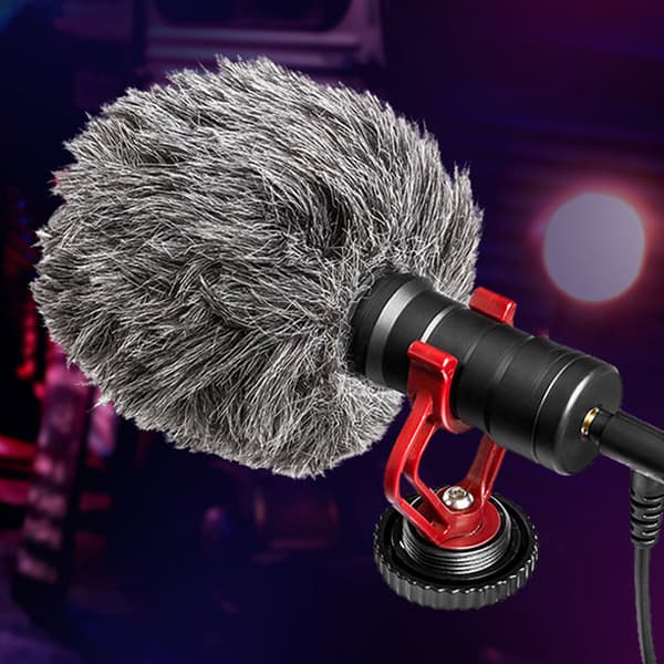 Universal Mikrofon Vindskjerm Pels Myk Vindhette Vindmuffe for BOYA BYMM1 Mic