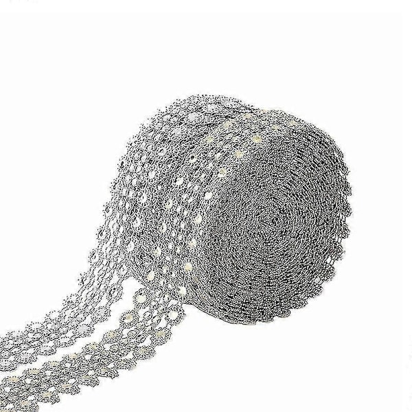 2 ruller Rhinestone Diamant Mesh Bånd