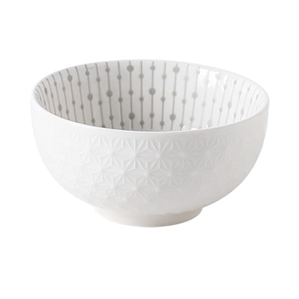 Soppskål 4,5 tum Liten skål Keramik Prägling Underglasyr Färg Minimalistisk Lätt att rengöra Serveringsskål för kök Hem