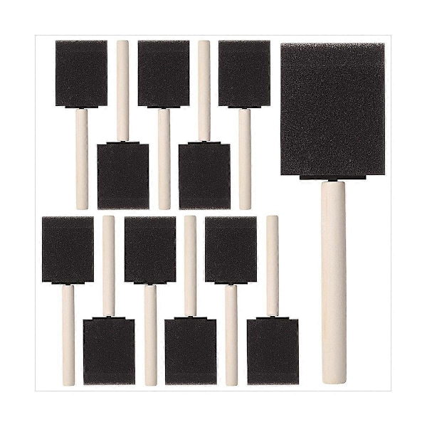 50 st 5 cm skumsvamp trähandtag penselset, bra
