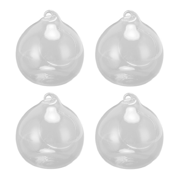 4st mini glasvas med rep DIY-hantverk Tjocka okrossbara klara vaser för dekoration av bröllopsbakgrunder