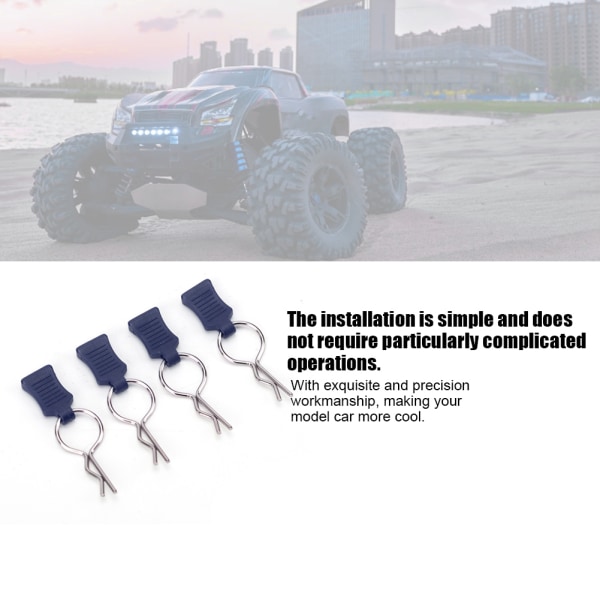 1/5 1/8 RC Car Body Shell Clip Pin Fixing Bracket Set Tillbehörsdelar Passar för Traxxas (mörkblå)