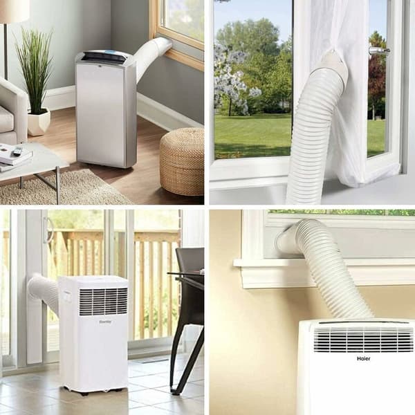 Vinduesadapter til bærbar aircondition, 15 cm – Justerbart panel op til 110 cm – Holdbart og vandtæt PVC – Hurtig installation – Yidomde