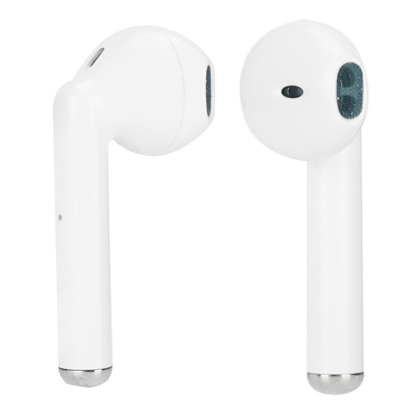 TWS trådløse Bluetooth 5.0 øretelefoner Halv in-ear IPX4 vanntette ørepropper for iPhone/Android Hvit