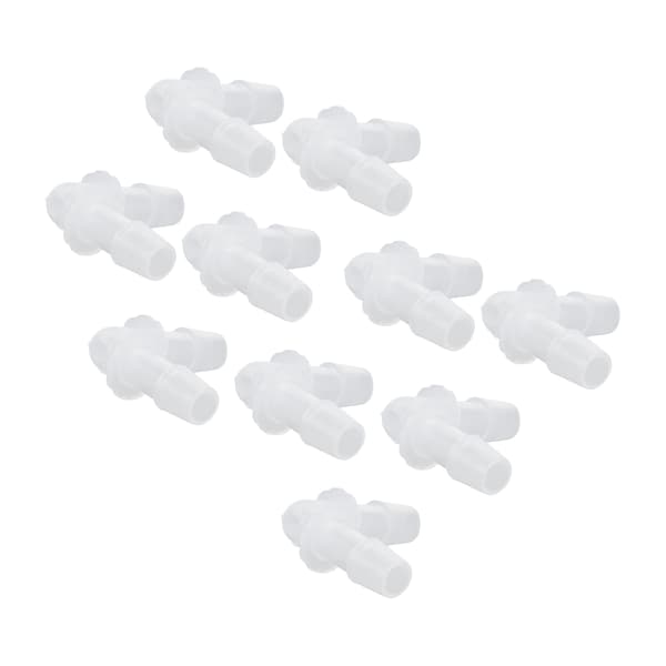 10 st Rörböj Koppling 90 Grader Anslutningsadapter L Form Lika Diameter Plastkopplingar 9.5mm