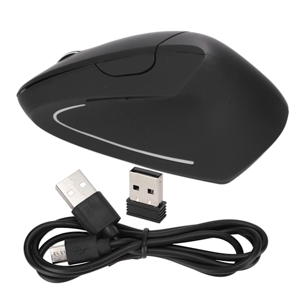 Trådløs mus 2.4GHz trådløs vertikal mus ergonomisk USB genopladelig computertilbehør