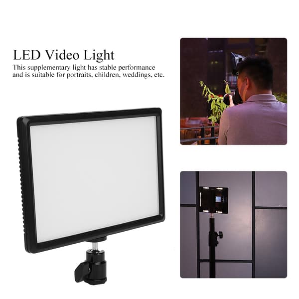 LED Digital Flat Panel Fylllys Kamera Mini Bærbart Fotovideolys for Fotografering