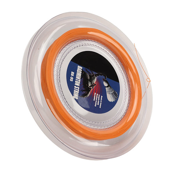 POWERTI Badminton Ketsjer Streng Høj Elasticitet Slidstærk Resin Fiber Udskiftningslinje til Reparation Orange
