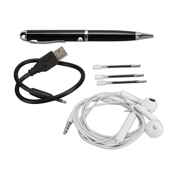 Pen Digital Voice Recorder One Key Recording HD Noise Reduction Portable Voice Activated Recorder for Learning Meetings 8G
